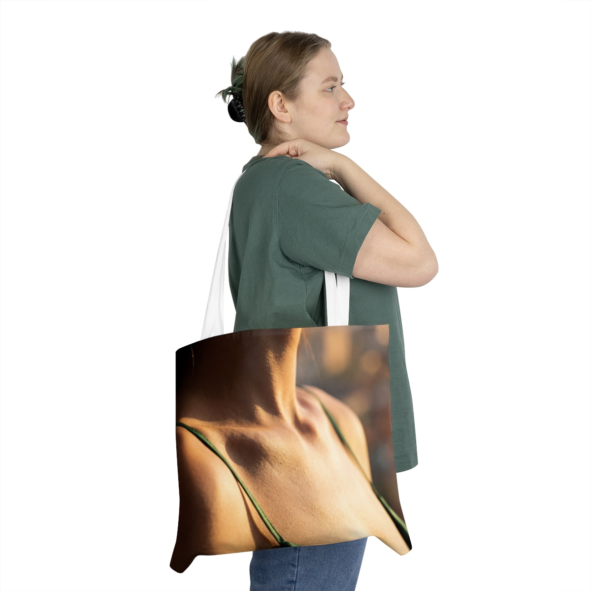 Shoulder Tote Bag - Emerald Sunset Carry