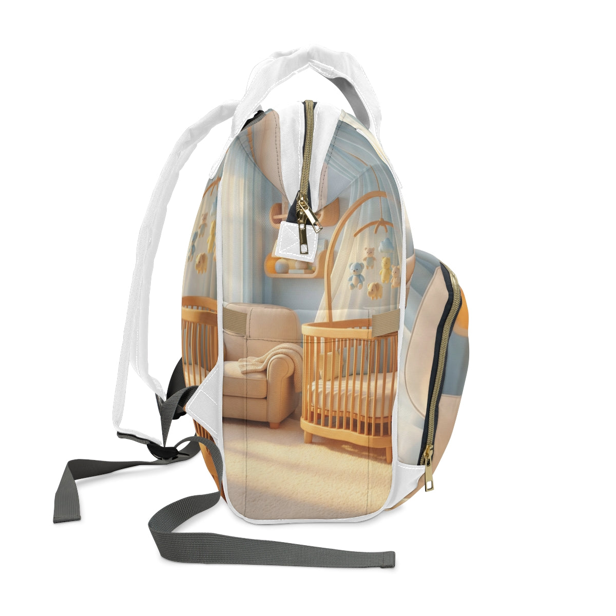 Multifunctional Diaper Backpack - Dreamy Serene Nursery Art...