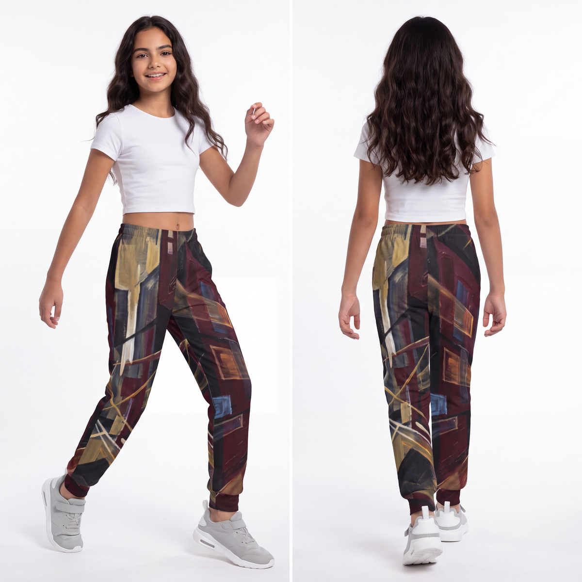 Youth Joggers - Urban Perspective | Echovira Gallery