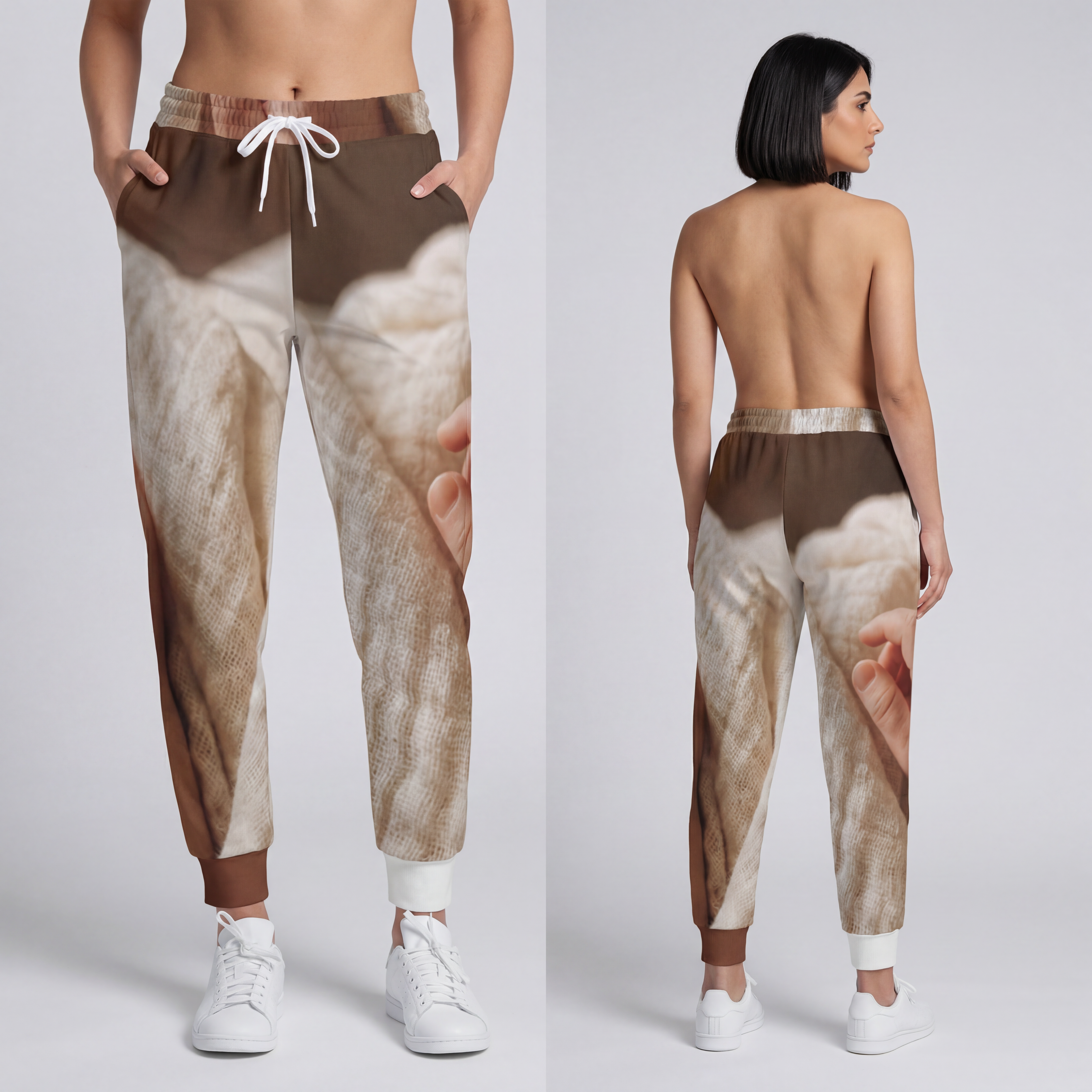 Athletic Joggers - Soft Cream Minimalist
