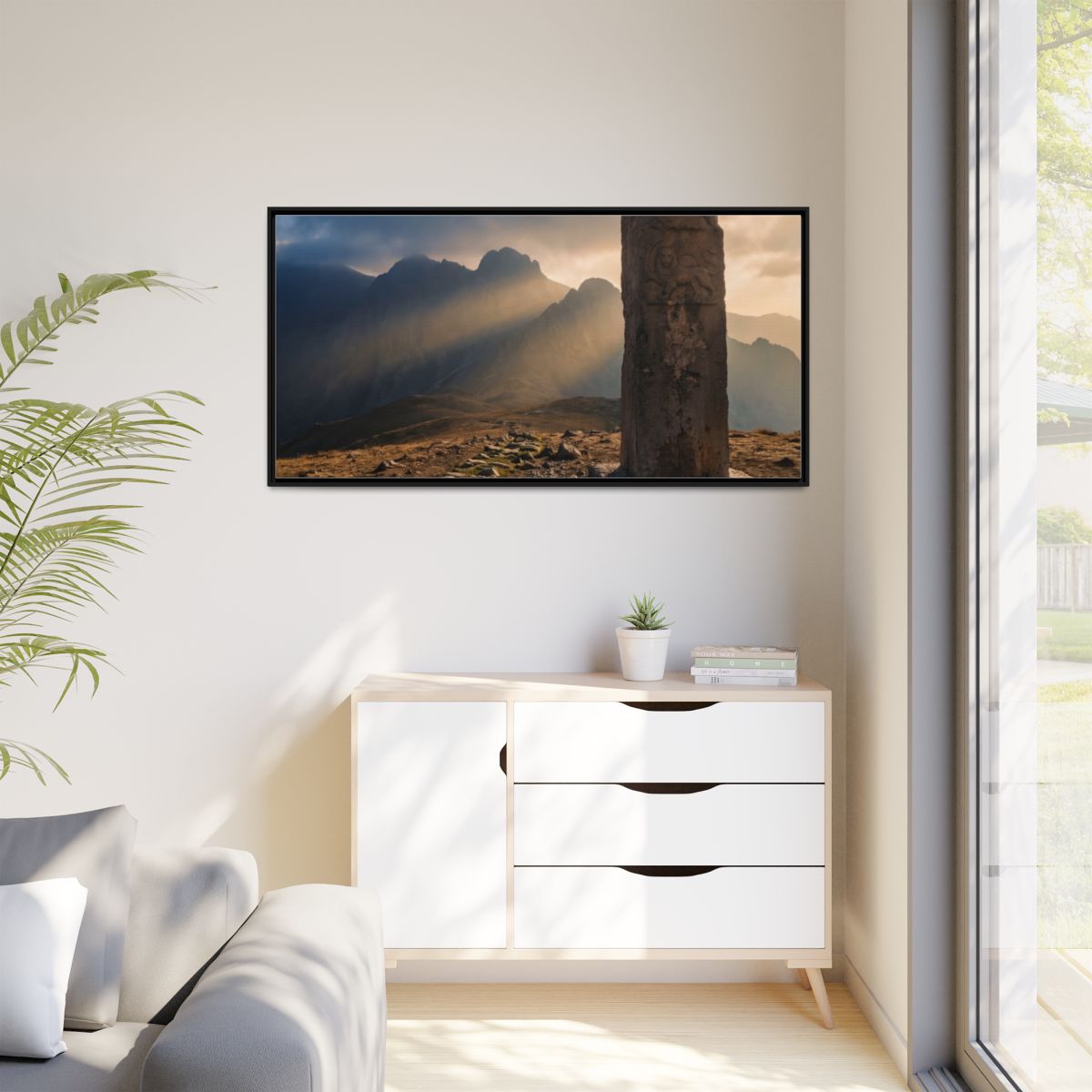 Matte Canvas, Framed - Mystic Monolith Ancient Persian... |...