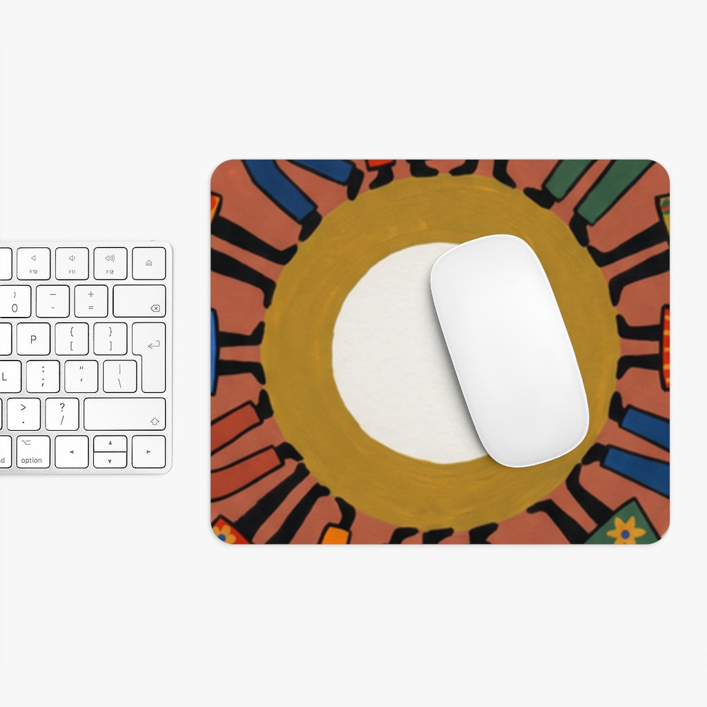 Mouse Pad - Unity Mandala Folk Art | Echovira Gallery