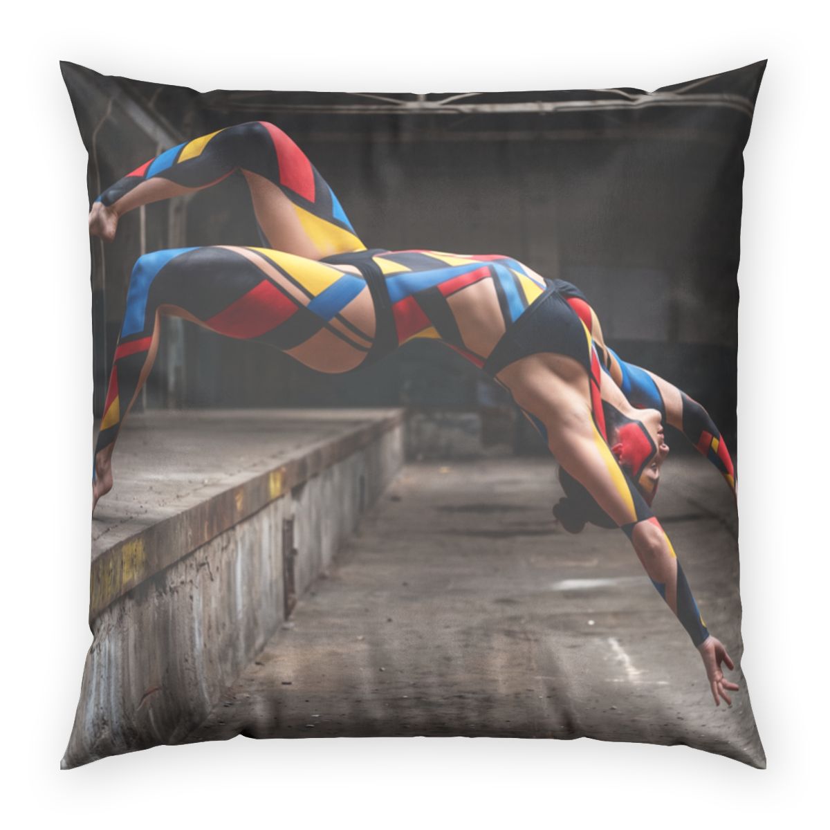 Poly Velvet Pillow - Bauhaus Movement | Echovira Gallery