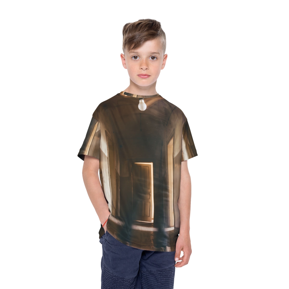 Kids Sports Jersey with Liminal Corridor Art