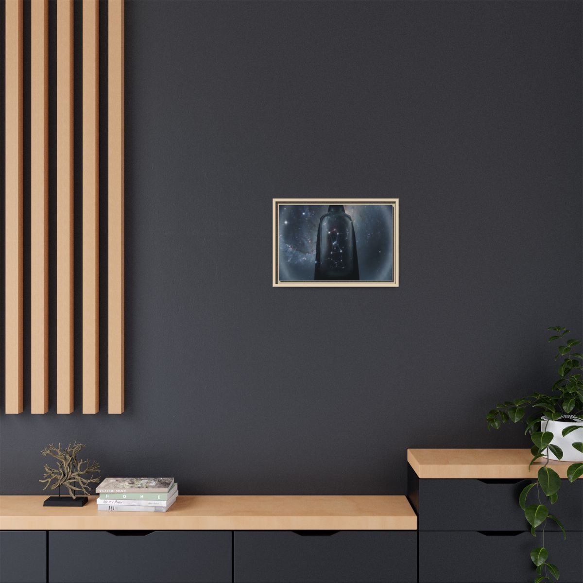 Framed Matte Canvas - Cosmic Sentinel — Natural / 1.25"... |...