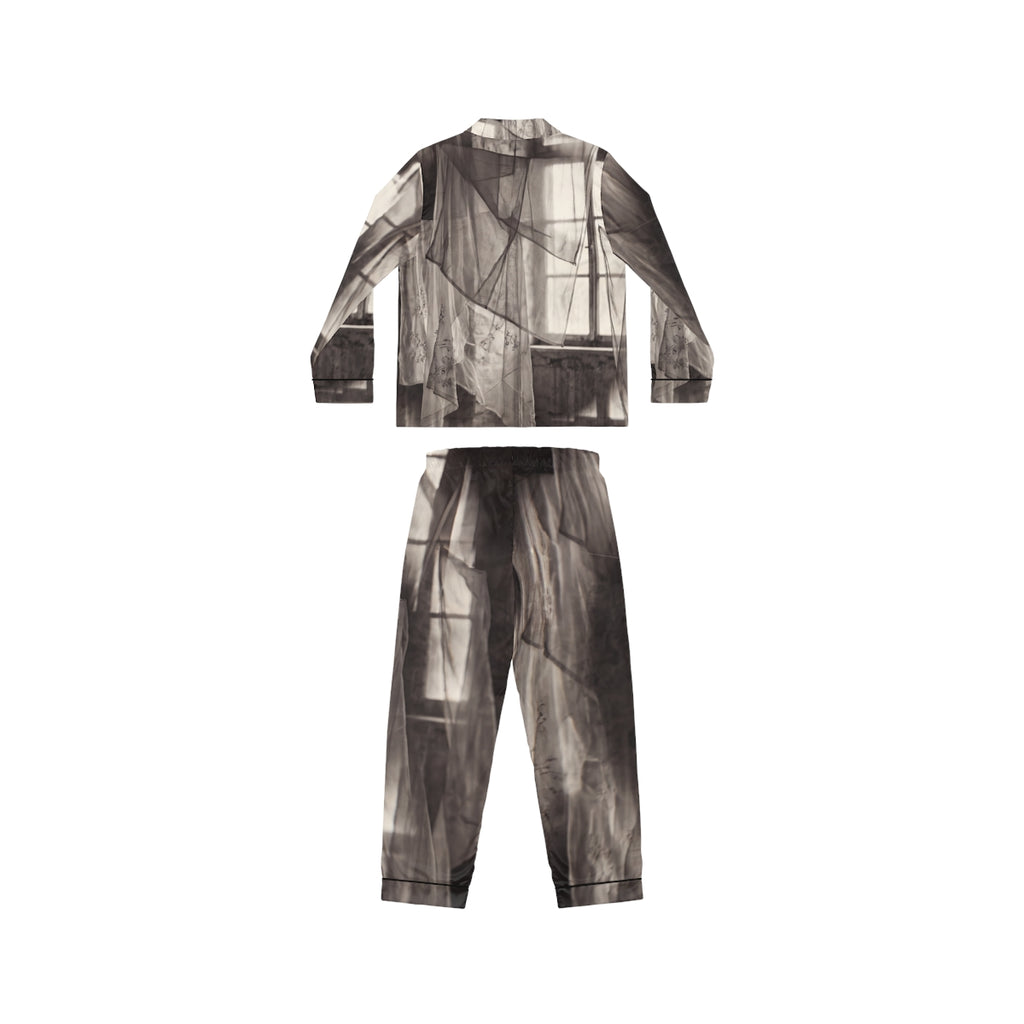 Women's Satin Pajamas - Spectral Veils | Echovira Gallery