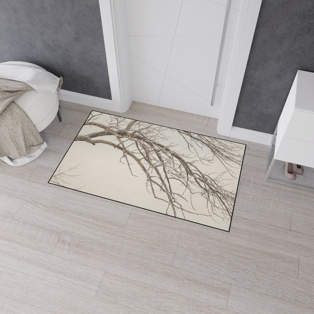Heavy Duty Floor Mat - Winter Tree