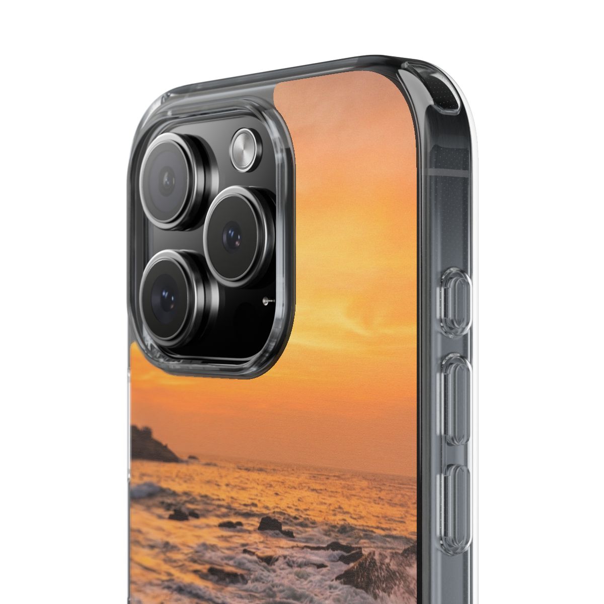 Clear Impact-Resistant Cases - Clear Phone Case - Sunset......