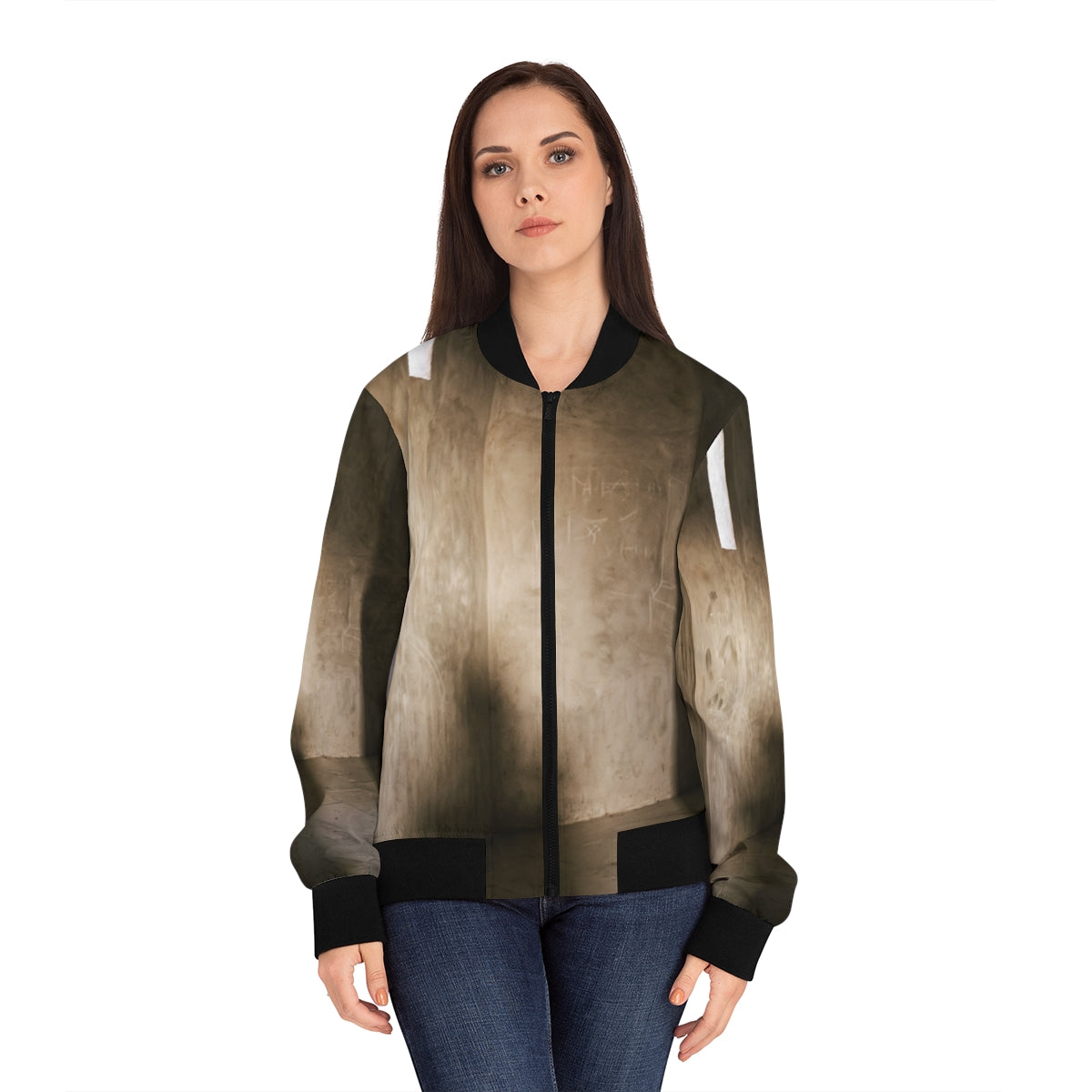 Women's Bomber Jacket - Shadows of the Citadel moody... |...