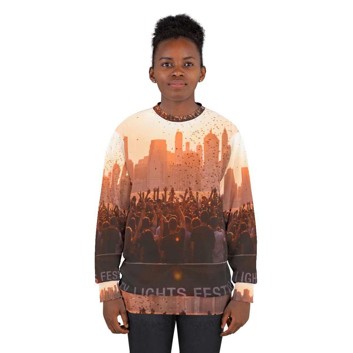 Unisex Sweatshirt - City Lights Festival | Echovira Gallery