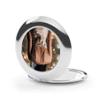 Compact Travel Mirror - Rainy City Shimmer | Echovira...