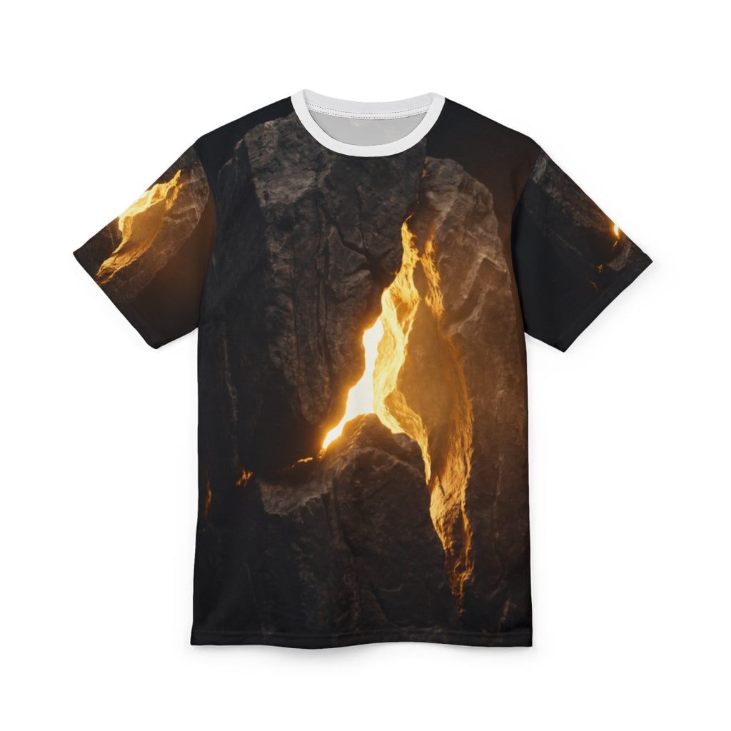 Men's Cut & Sew Tee - Golden Monolith Shirt | Echovira...