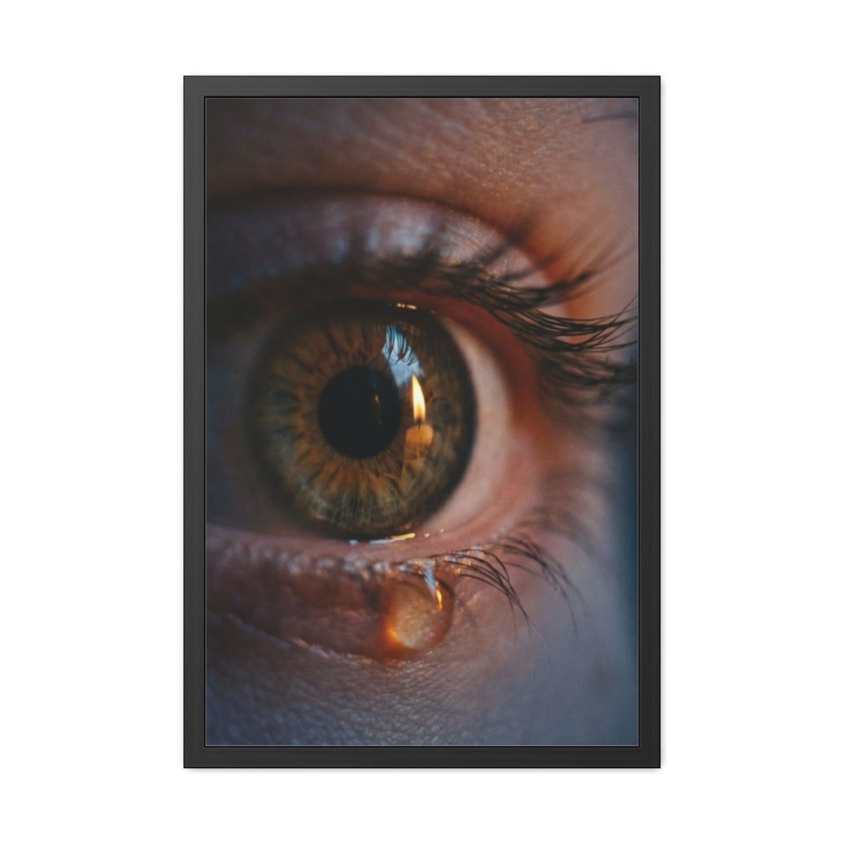 Framed Poster - Ethereal Gaze — Portrait