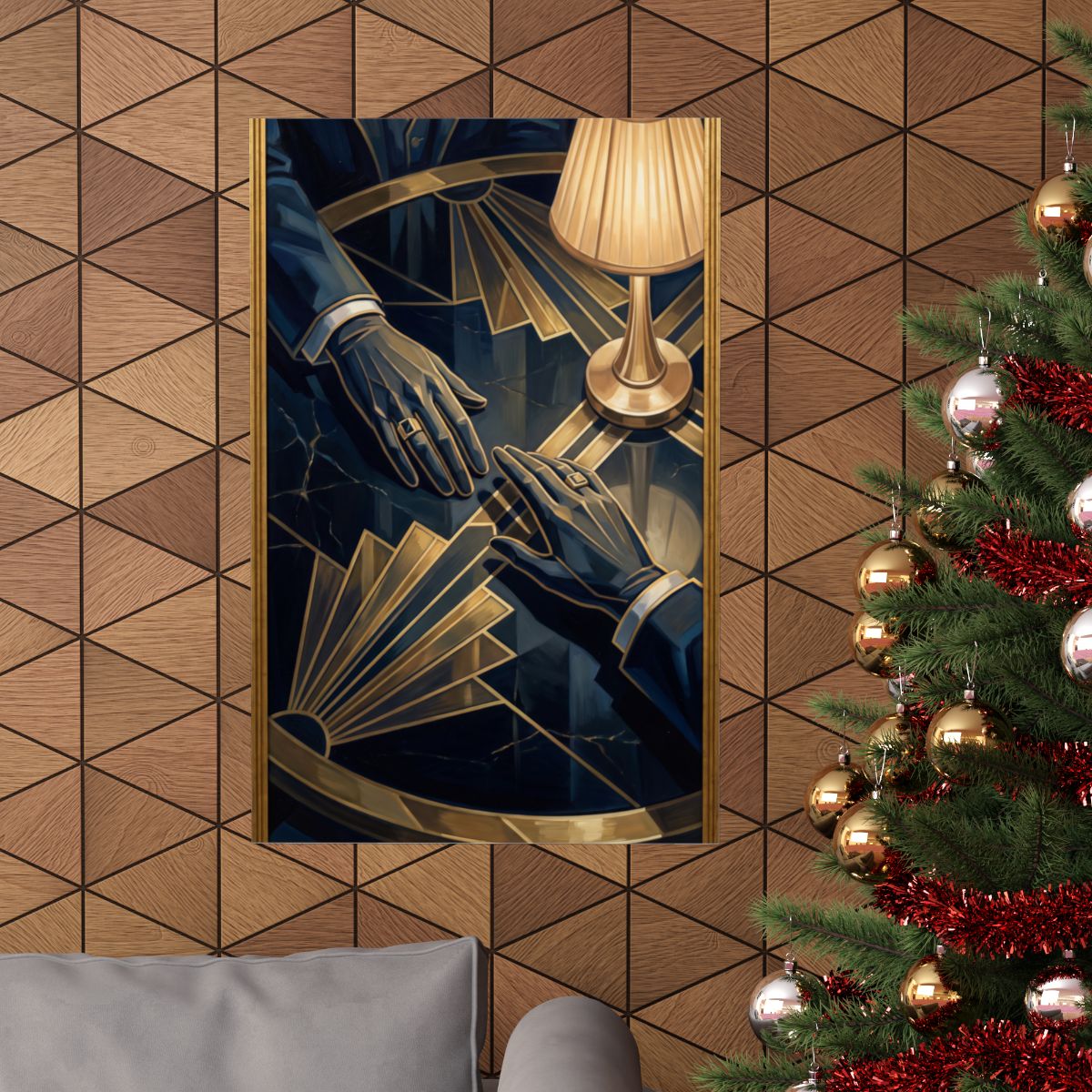 Matte Vertical Posters - Speakeasy Noir (8×10 & 36×54) |...