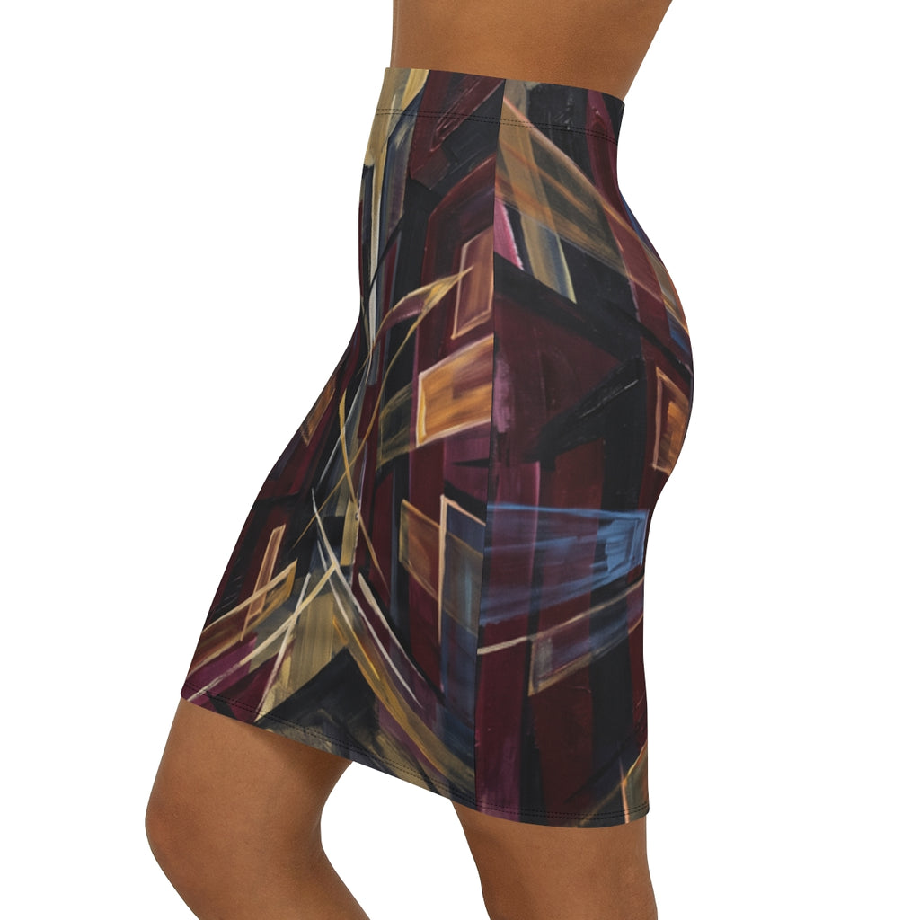 Women's Mid-Waist Pencil Skirt - Urban Perspective |...