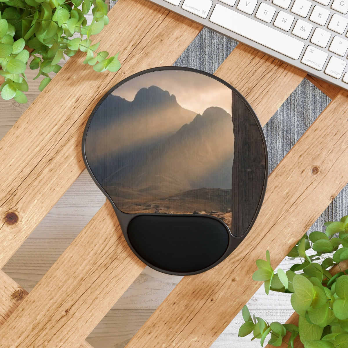 Mouse Pad With Wrist Rest - Mystic Monolith Ancient Persian...