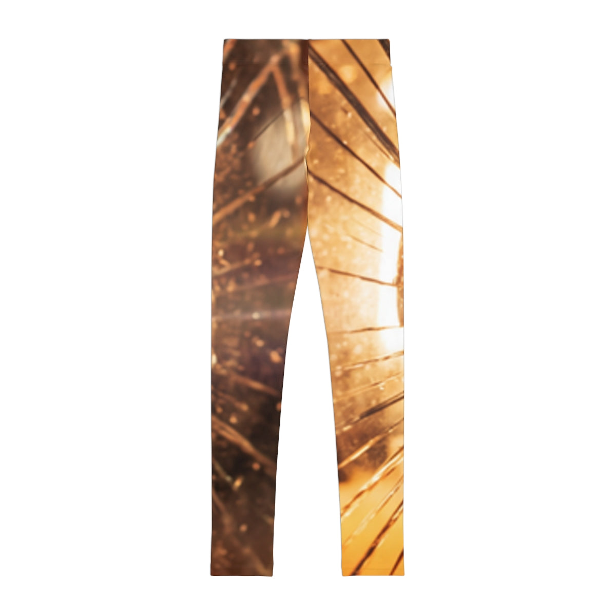 Youth Leggings - Golden Fracture Moody Cinematic Glass Art |...