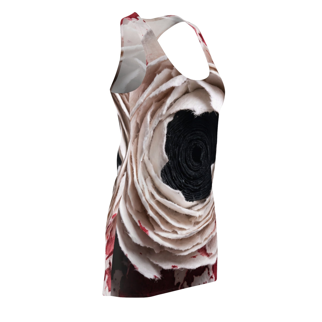 Crimson Floral Women's Racerback Dress
