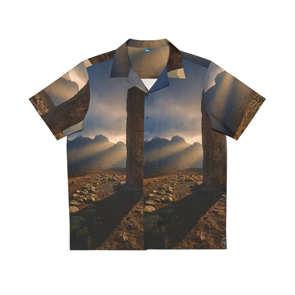 Men's Hawaiian Shirt - Mystic Monolith Ancient Persian... |...