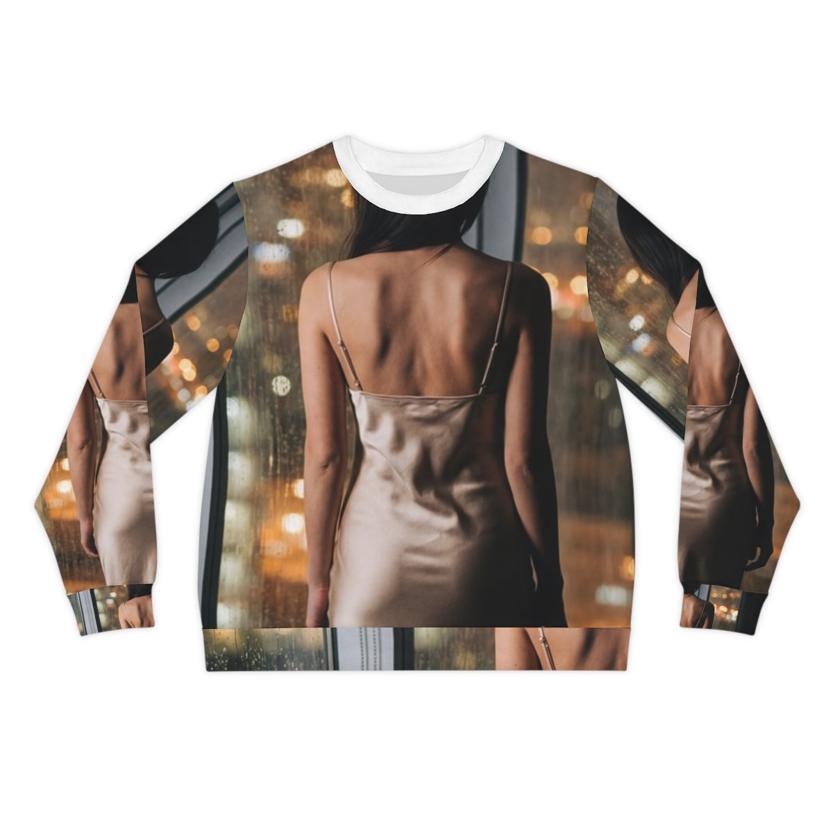 Men's Lightweight Sweatshirt - Rainy City Glow | Echovira...