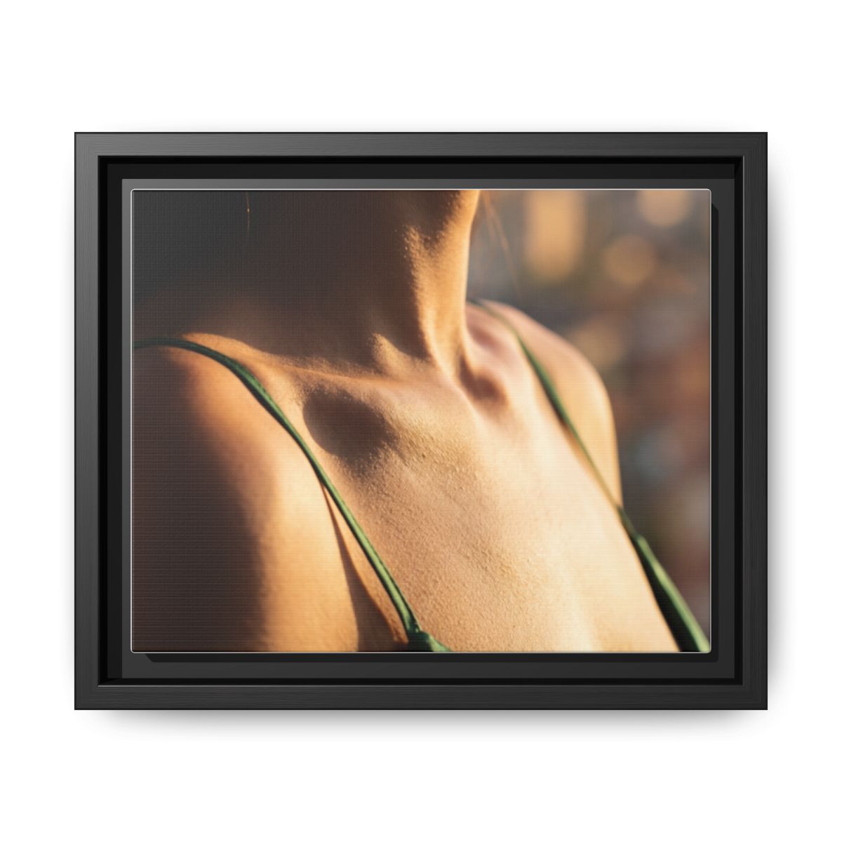 Matte Canvas Framed - Golden Hour Portrait — Black / 1.25"