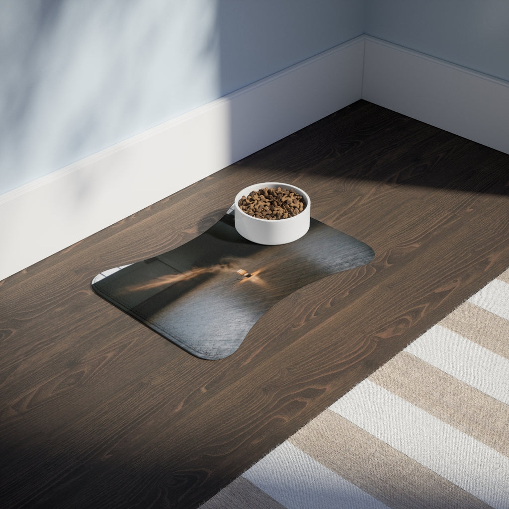 Pet Feeding Mat - Amber Radiance | Echovira Gallery