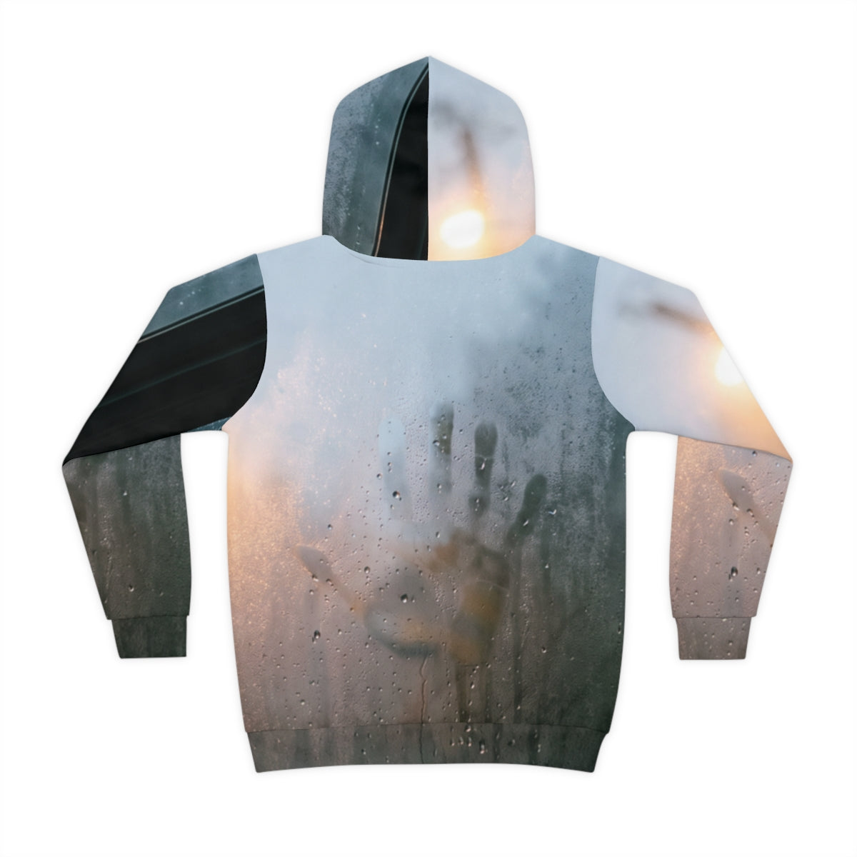 Children's Hoodie with Rainy Window Art