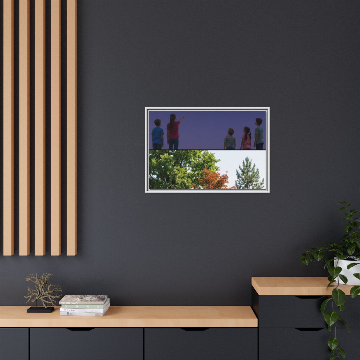 Framed Matte Canvas - Discovery — White / 1.25"