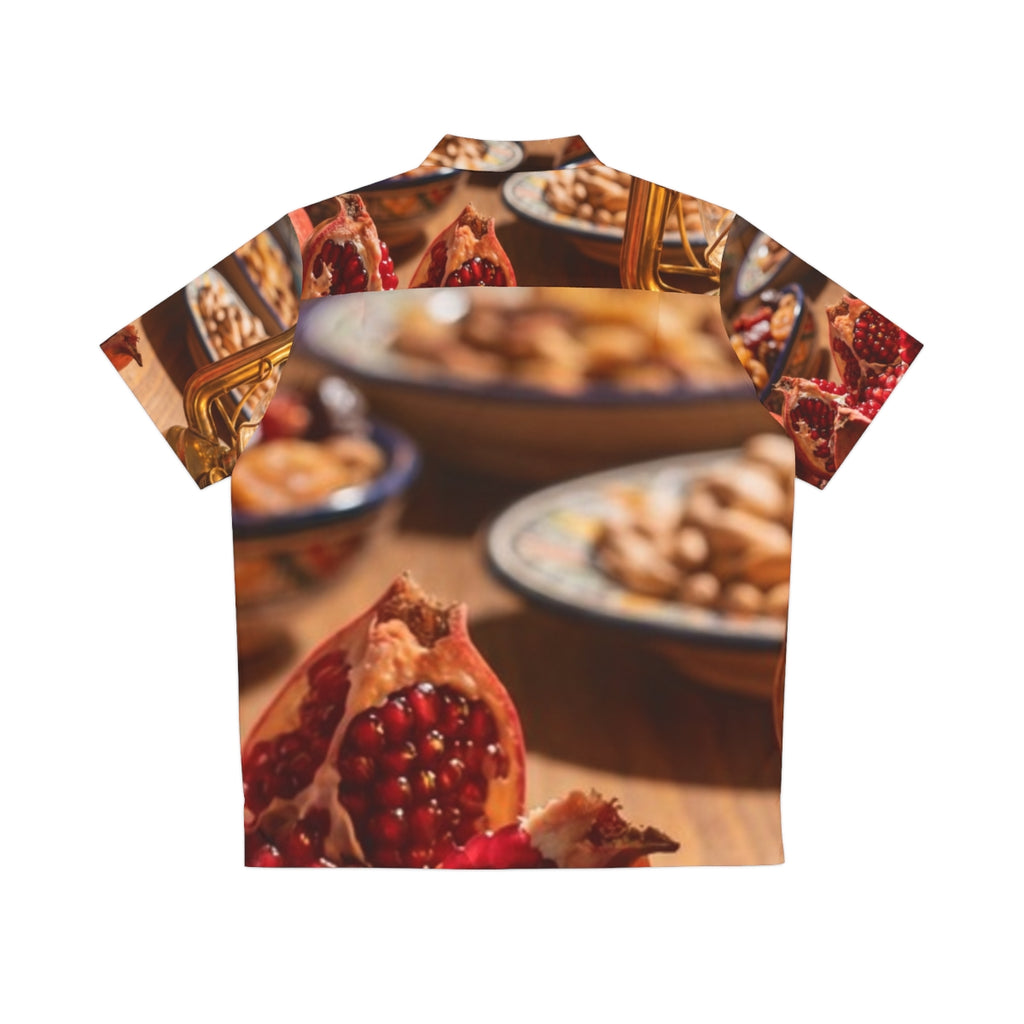 Men's Hawaiian Shirt - Amber Harvest Feast | Echovira...