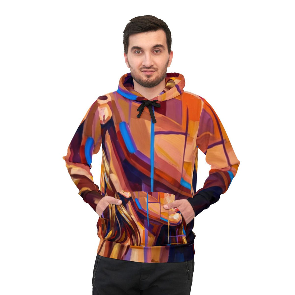 Men's Athletic Hoodie - Shattered Elegance | Echovira...