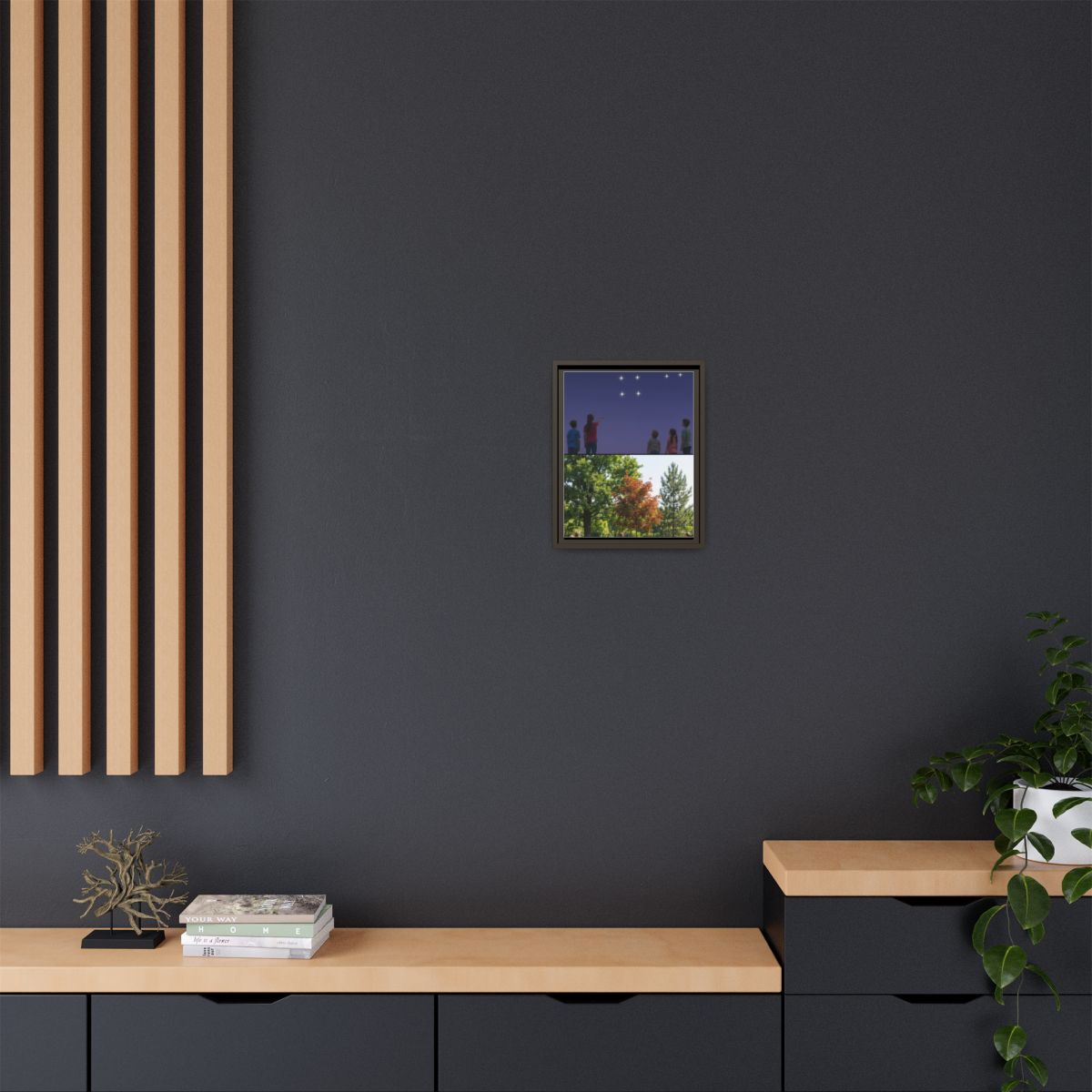 Framed Matte Canvas - Discovery — Espresso / 1.25"