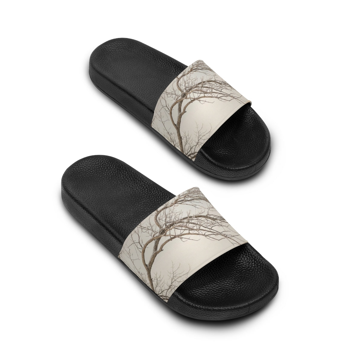 Women's Slide Sandals - Winter Branch Solitude Landscape |...