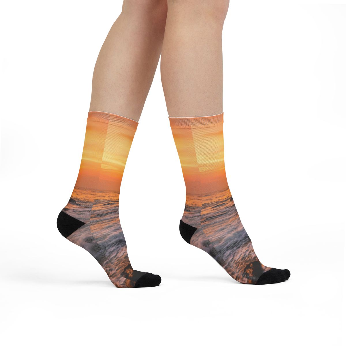 Crew Socks - Golden Hour Horizon
