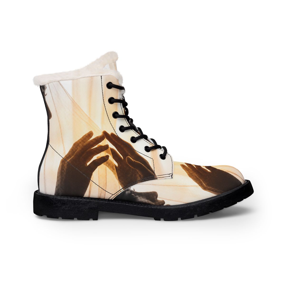 Women's Fur and Leather Boots - Veiled Devotion | Echovira...