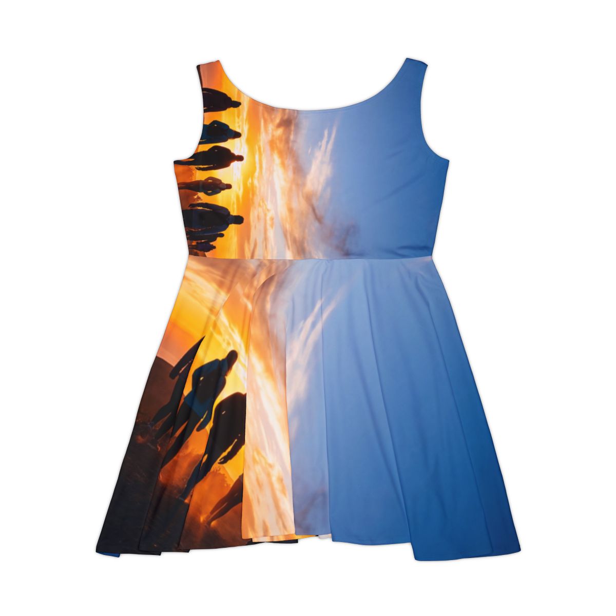 Women's Skater Dress - Sunset Horizon | Echovira Gallery