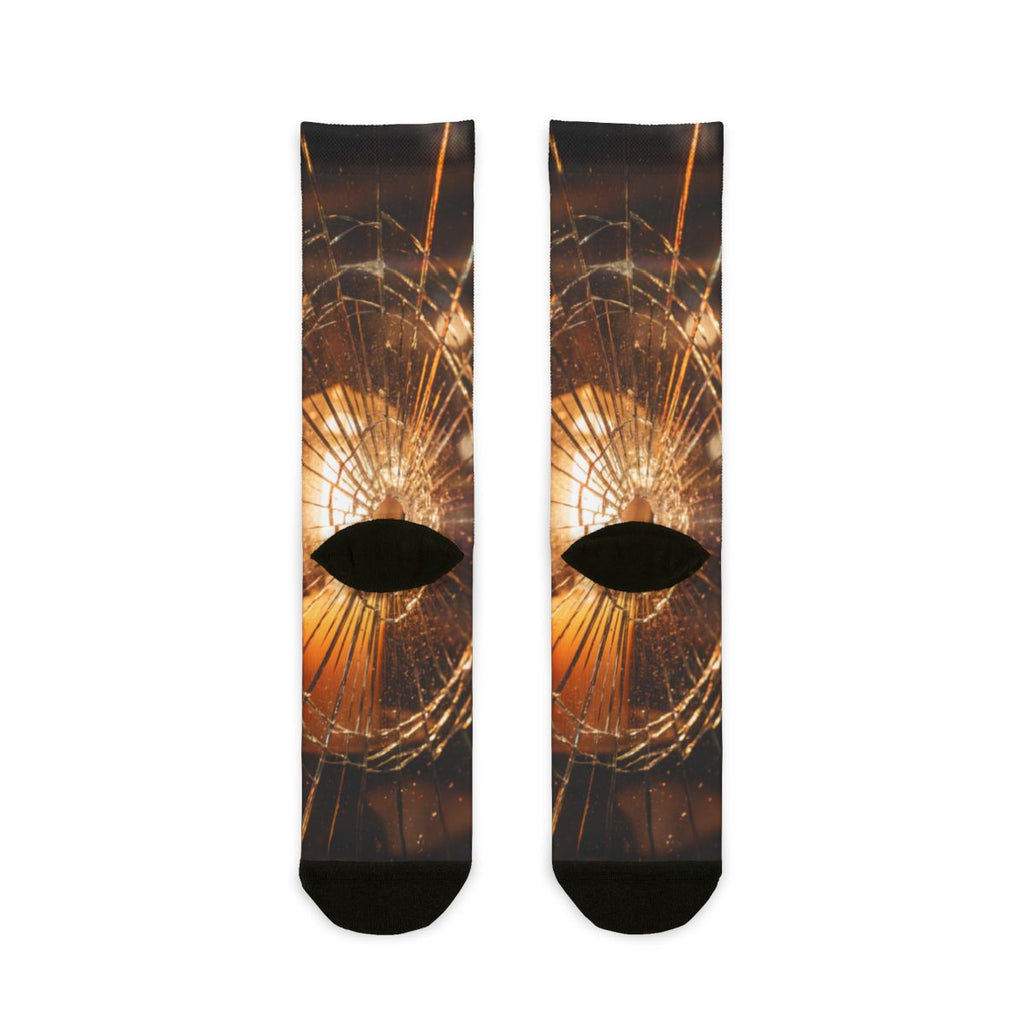 Sublimation Crew Socks - Fractured Light | Echovira Gallery