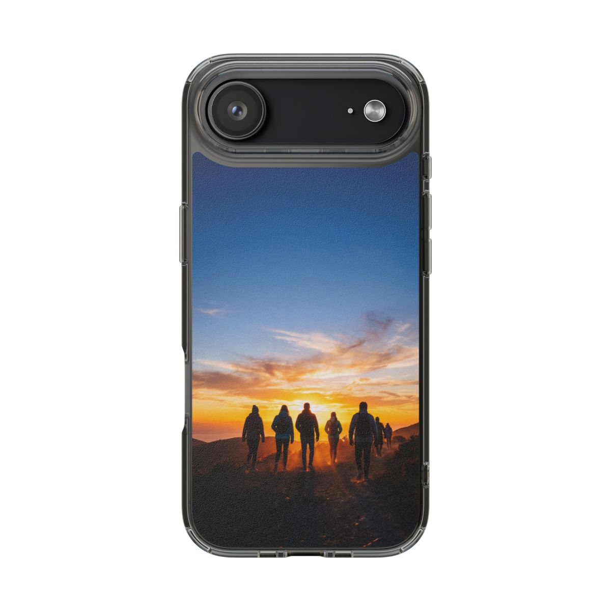 Clear Impact-Resistant Cases - Clear Phone Case - Sunset...