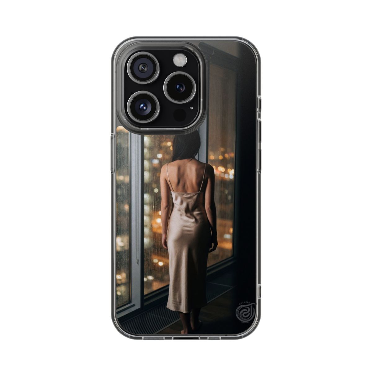 Clear Impact-Resistant Cases - Midnight Rain Clear Phone......