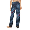 Kids Lounge Pants Crimson Abstract Art