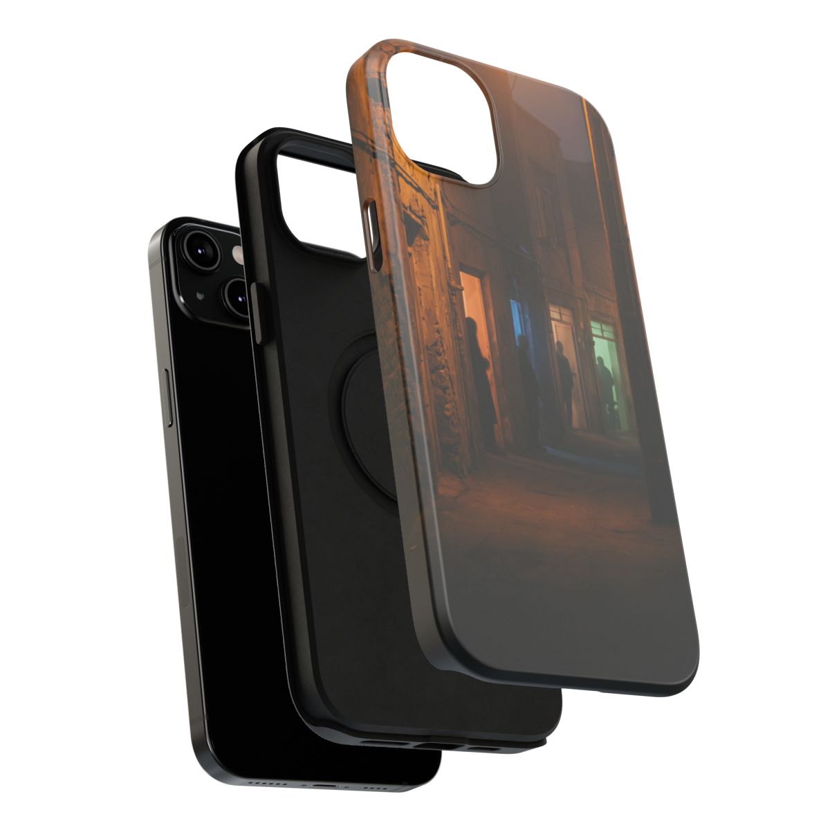Impact-Resistant Apple iPhone Cases - Shadows of the City | iPhone 17 Pro Max, 17 Pro, 17 Air & More