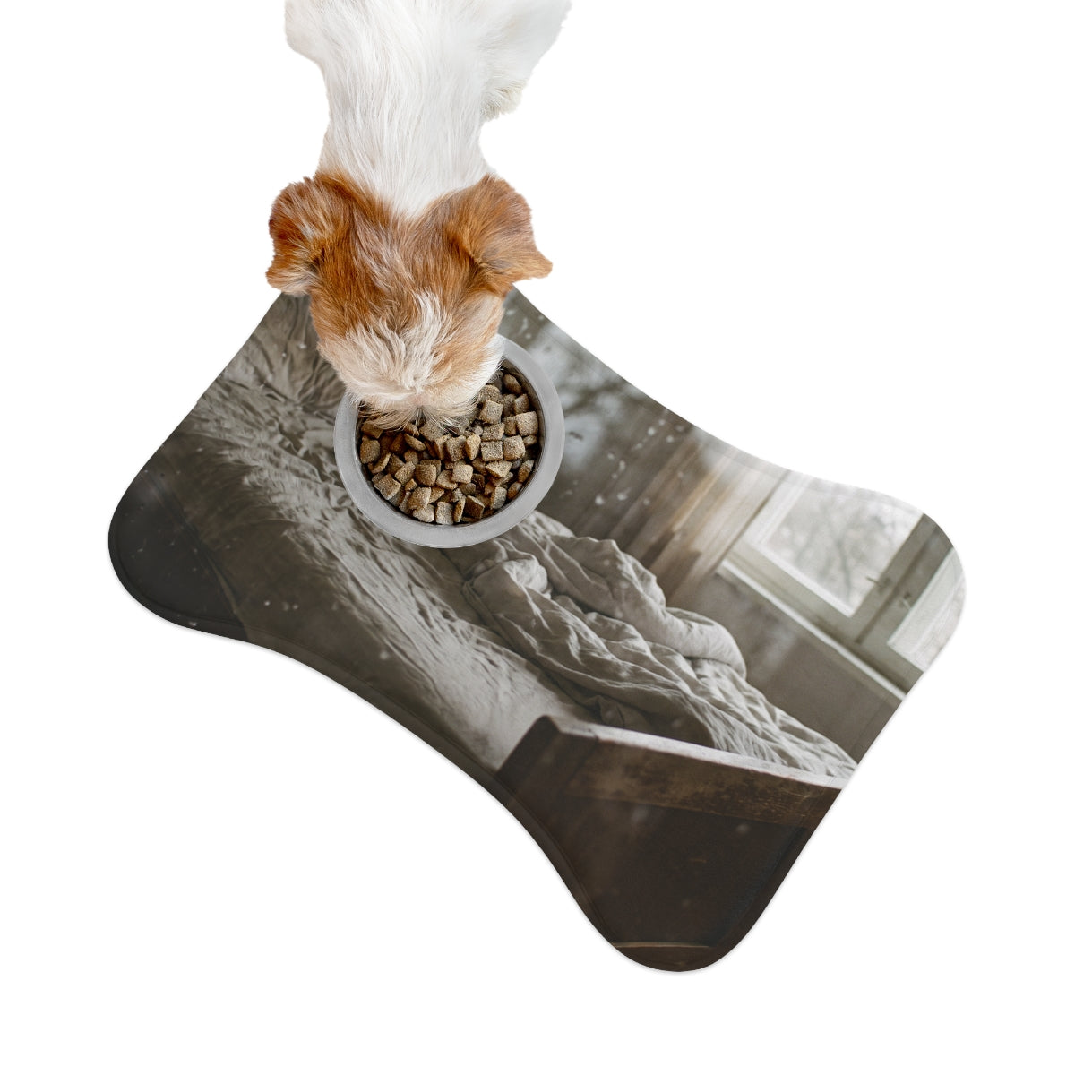 Pet Feeding Mat - Rainy Solitude Clean | Echovira Gallery