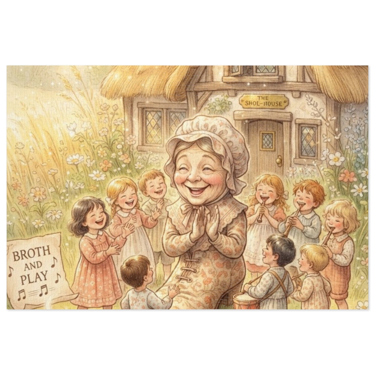 Jigsaw Puzzle with Tin - Fairytale Shoe House (30, 110, 252...