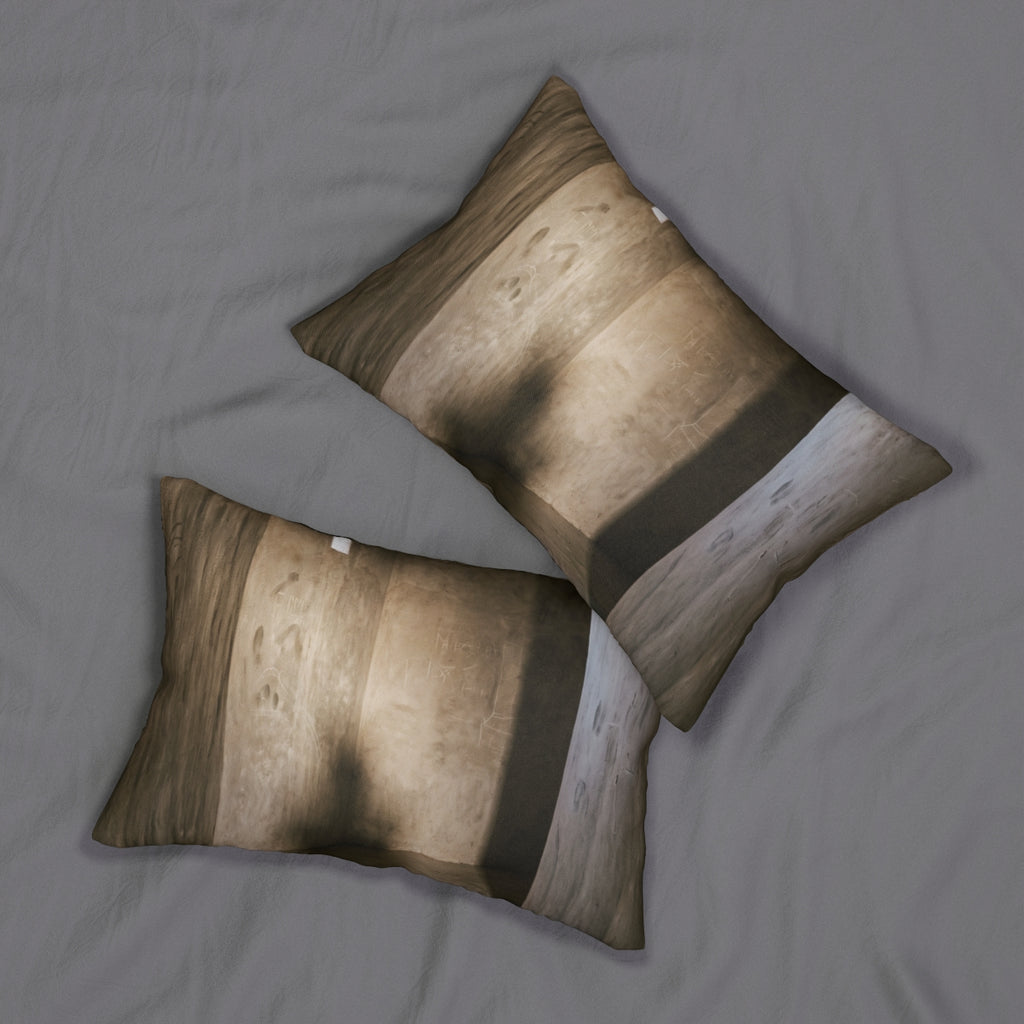 Spun Polyester Lumbar Pillow - Shadows of the Citadel moody...
