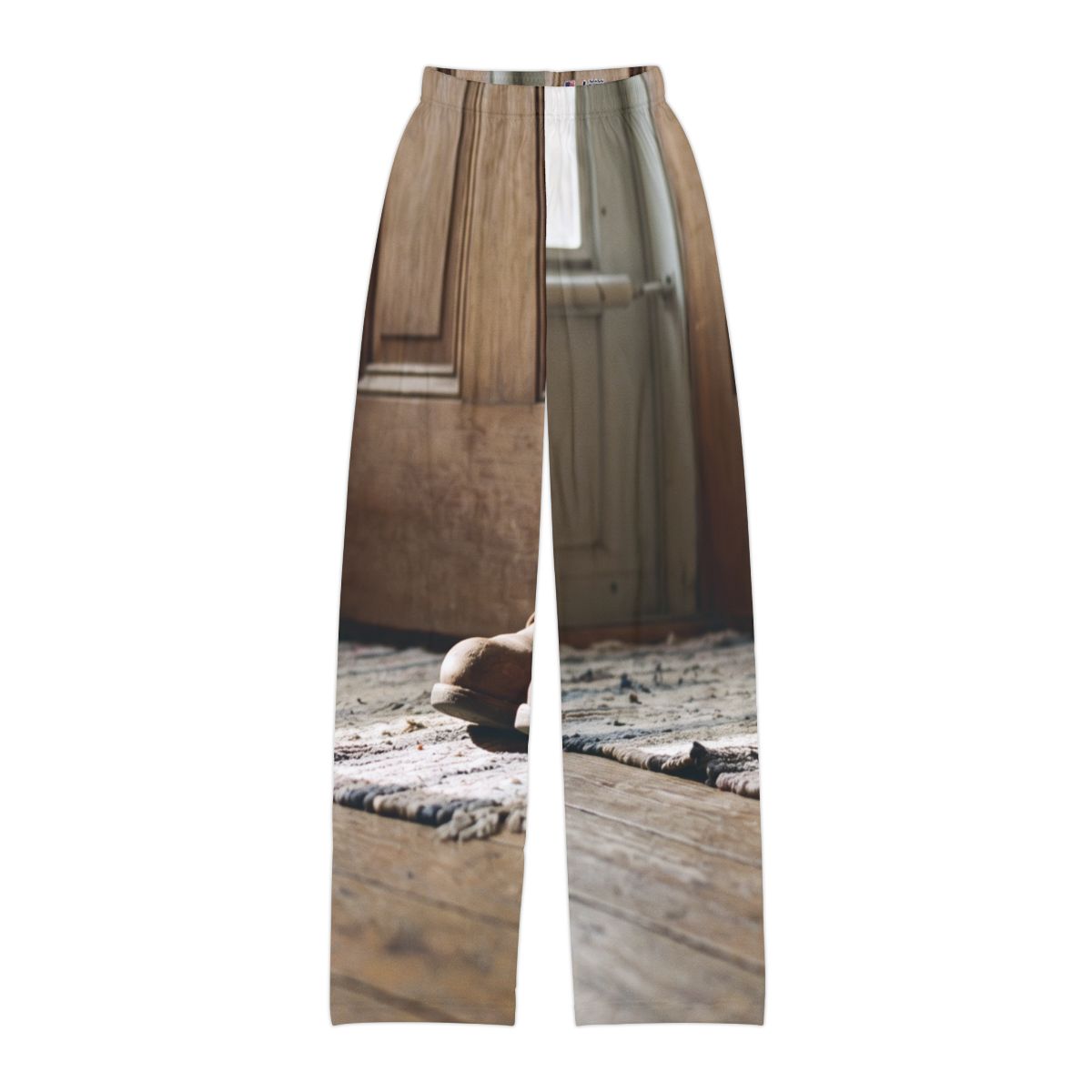 Kids Lounge Pants with Rustic Boots Art