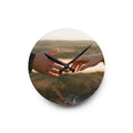 Acrylic Wall Clock - The Infinite Touch | Ethereal Coastal...