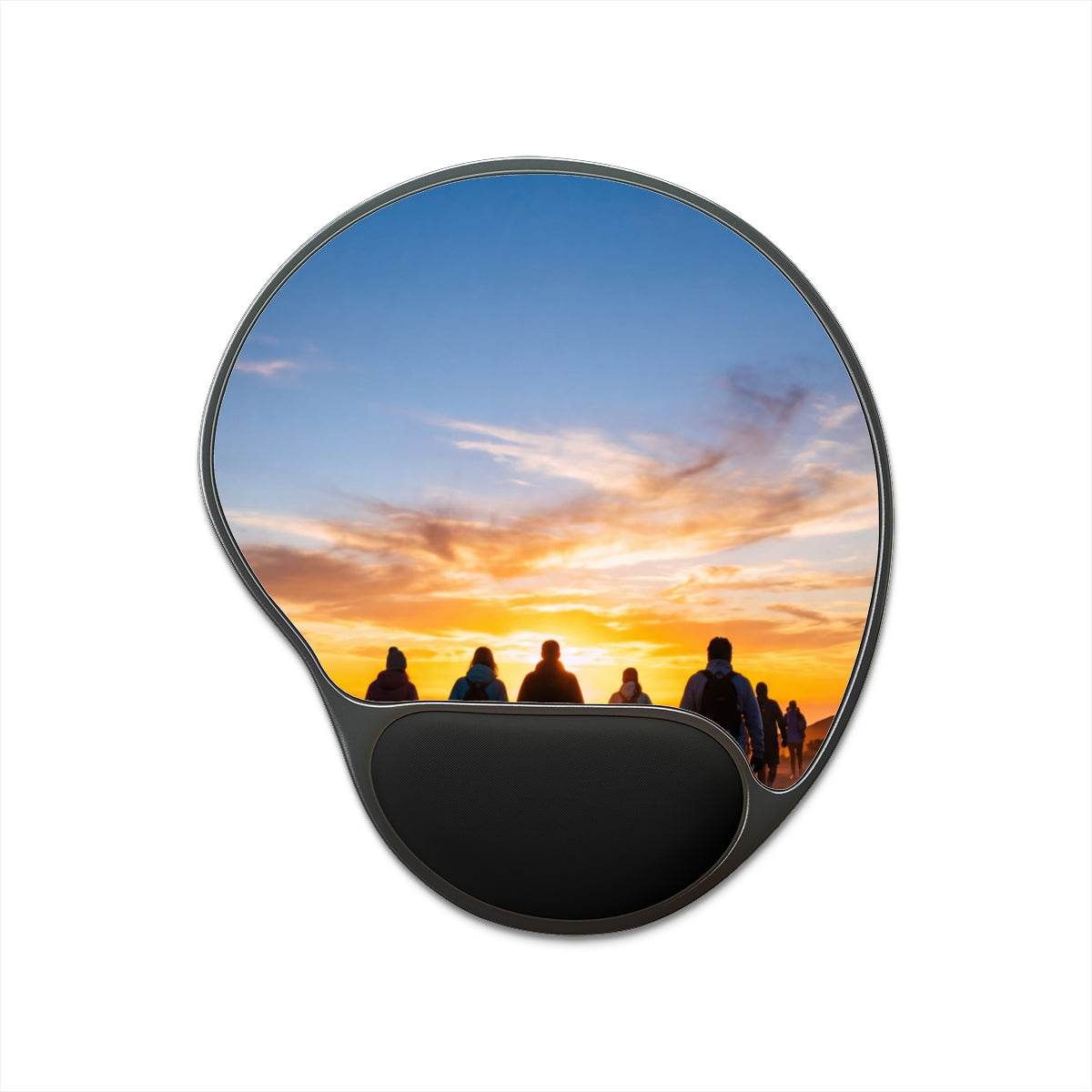 Mouse Pad With Wrist Rest - Sunrise Trek