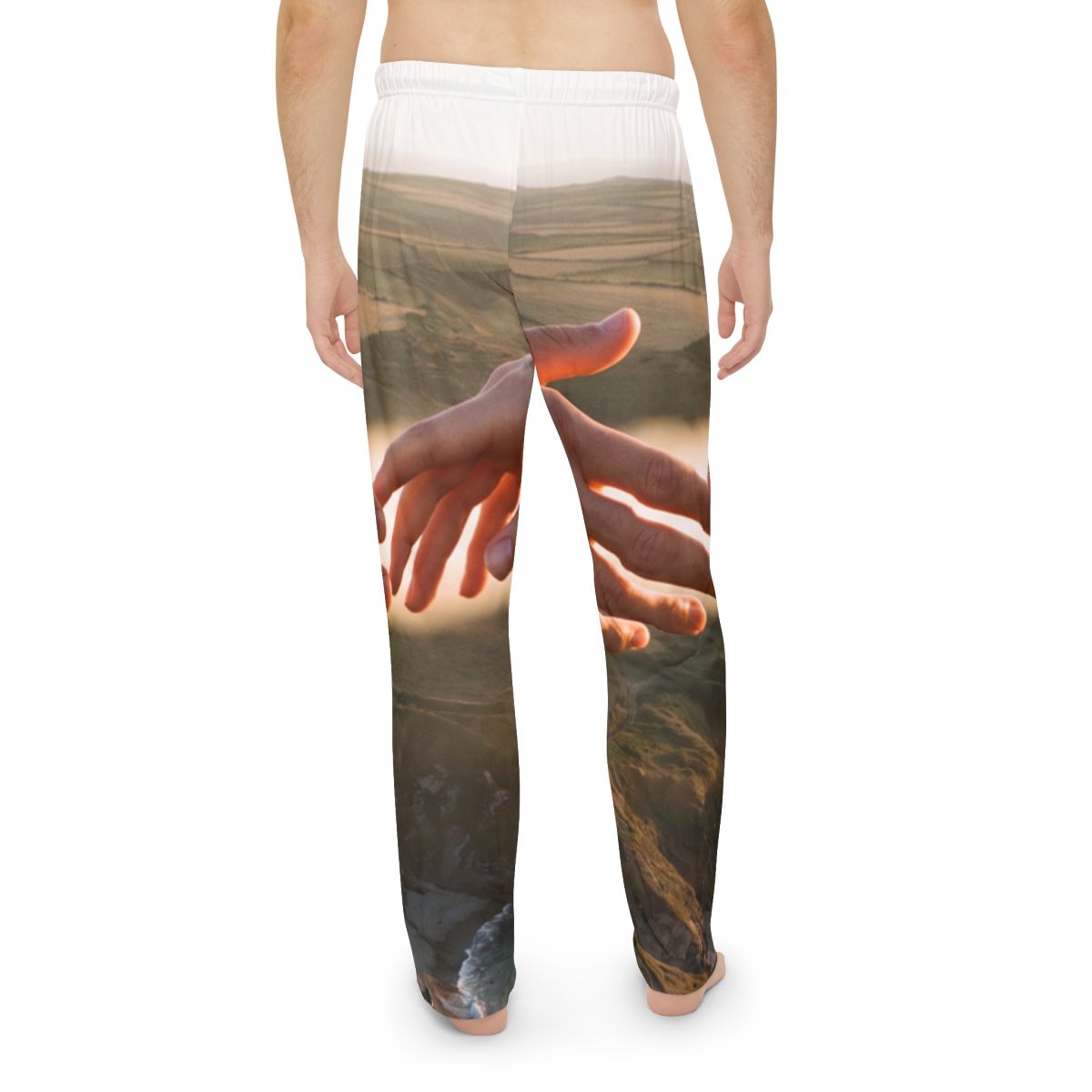 Men's Pajama Pants - The Infinite Touch | Ethereal Coastal...