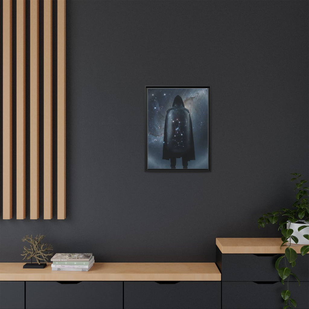 Framed Matte Canvas - Cosmic Sentinel — Black / 1.25" (8×10...