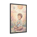 Framed Poster - Mindful Sunshine Meadow — Portrait (8×12......