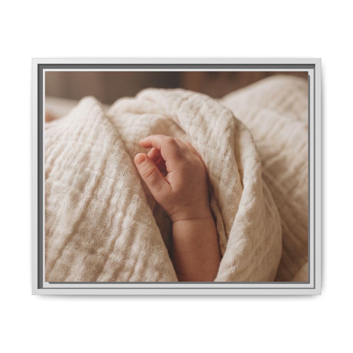 Framed Canvas - Soft Nursery Photography